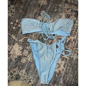 Blackbough Swim Bikini Blue Shimmer Sparkle